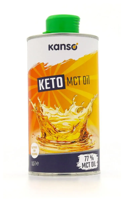 Масло KANSO Кето MCT 77% для диетического лечебного питания, 0.5 л