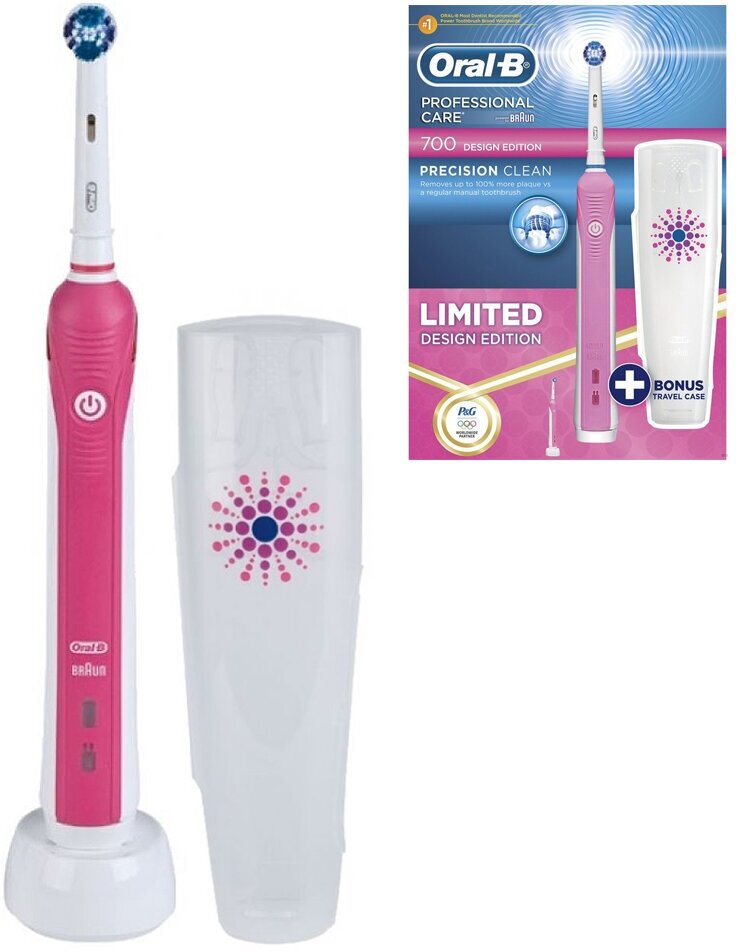 Электрическая зубная щетка Oral-B Professional Care 700 D16 Design Edition Pink