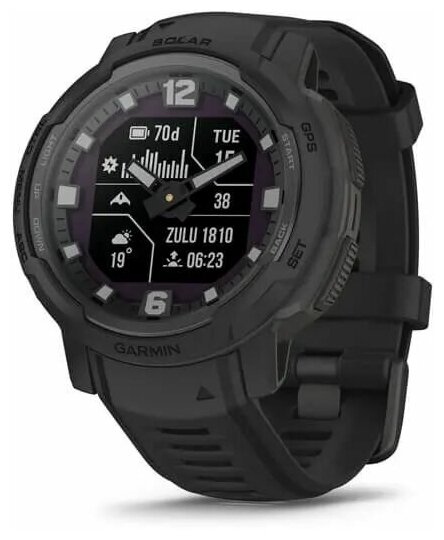 Смарт-часы Garmin Instinct Crossover Solar, Tactical Edition, Black, WW, 010-02730-00