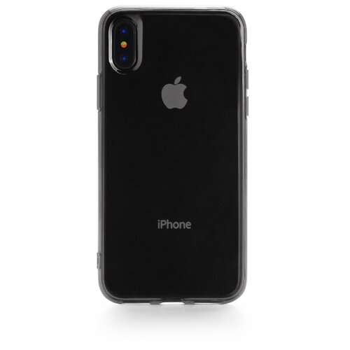 фото Чехол Gurdini для Apple iPhone X/Xs (силикон прозрачный) черный