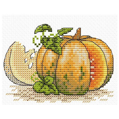 фото "м.п.студия" набор для вышивания м №26 №441 "румяная тыква" 8.5 х 11 см жар-птица