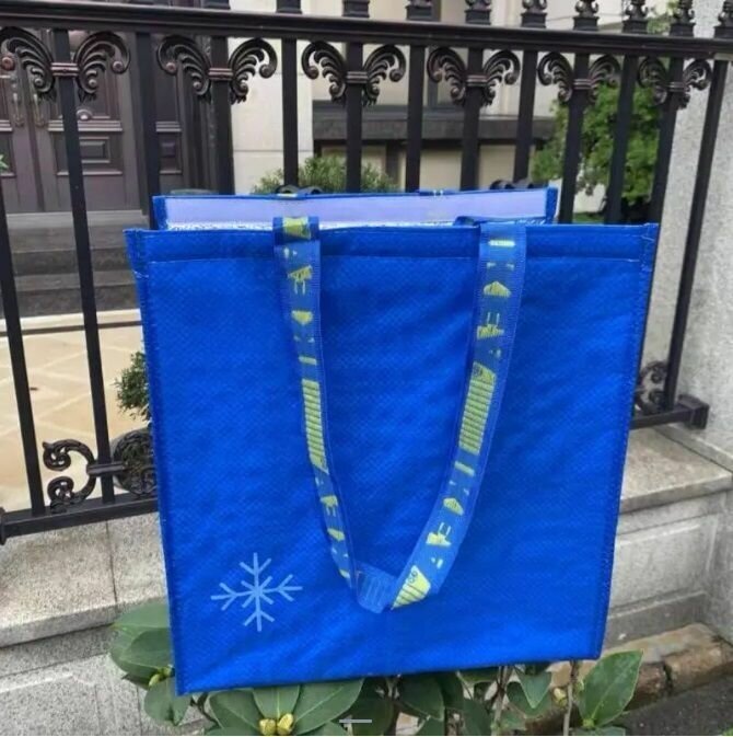 Термо-сумка (Сумка-холодильник), синяя 38x20x40 см / 28,1 л (IKEA)