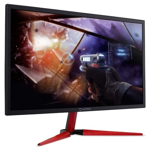 фото Монитор aopen 24hx2qpbmiiipx 24" черный/красный