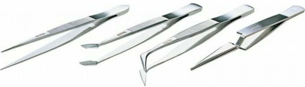 Набор пинцетов металлических Pro'sKit (4 шт) [hand tools] 808-389 - фотография № 8