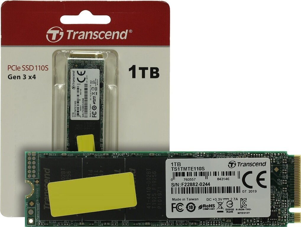 Твердотельный накопитель Transcend 1 ТБ M2 TS1TMTE110S