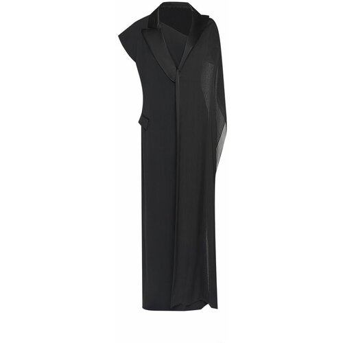 Платье Jean Paul Gaultier, атлас, размер 42, черный