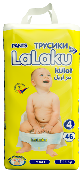 Подгузники-трусики детские LaLaKu 4 (7-14кг) - 46шт