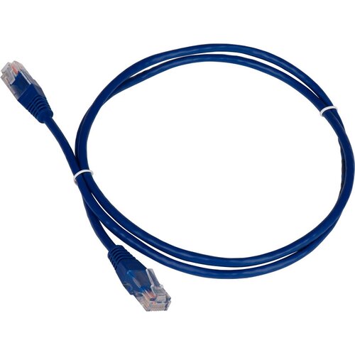 Патч-корд Lanmaster TWT-45-45-2.0-BL UTP вилка RJ-45-вилка RJ-45 категория 5е 2м синий ПВХ (упаковка: 1 штука) интернет кабель 50 метров патч корд rj 45 категория 5е utp