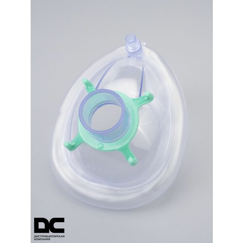 Маска с воздушной подушкой и регулируемым винтом (анестезиологическая маска (поддувная манжета)) 3 одноразовая