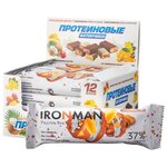 IRONMAN протеиновый батончик Protein Bar 37% (50 г)(12 шт) - изображение