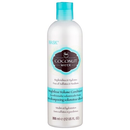 фото Hask кондиционер для волос Coconut Water Weightless Volume, 355 мл