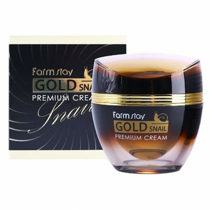 Премиальный крем с золотом и муцином улитки FarmStay Gold Snail Premium Cream, 50мл - фото №17