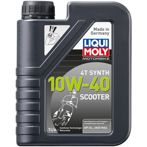 7522 LIQUI MOLY Motorbike 4T Synth Scooter 10W-40 - 1 л. - моторное масло для скутеров