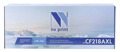 Картридж лазерный NV PRINT (NV-CF218AXL) для HP M104a/M104w/M132fn/M132nw, ресурс 3500 стр.