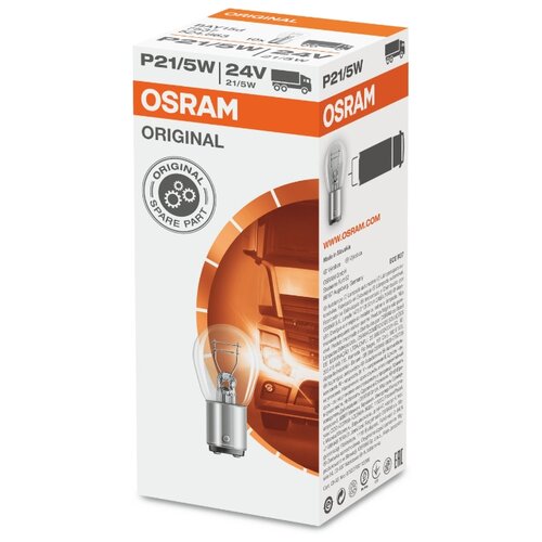 фото Лампа автомобильная накаливания Osram ORIGINAL LINE 7537 (BАY15d) P21/5W 24V 21/5W 1 шт.