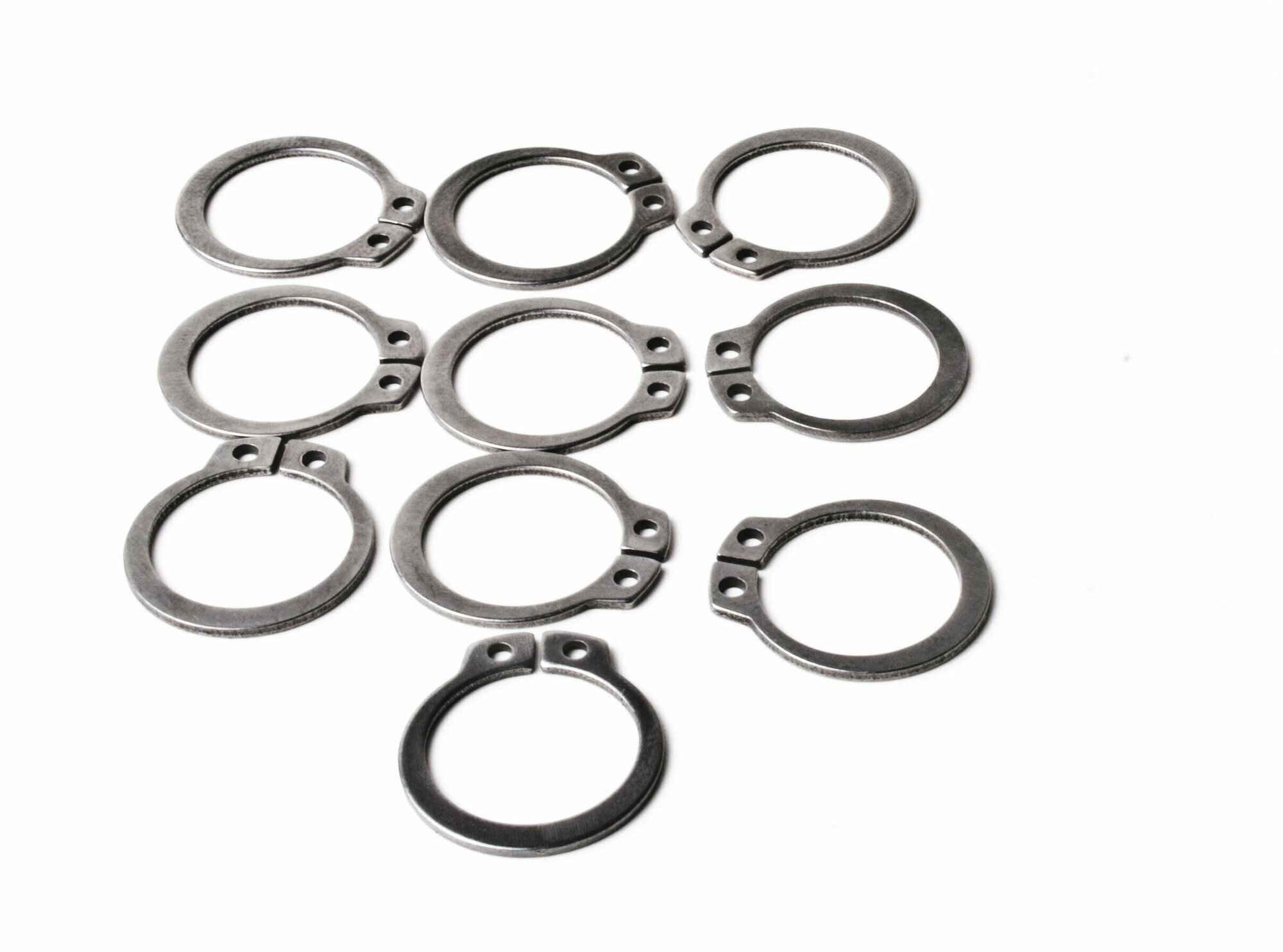 DIN 471 Кольцо стопорное наружное для вала Нержавеющая сталь А2 9X1 (ГОСТ 13942-86) (10 штук)