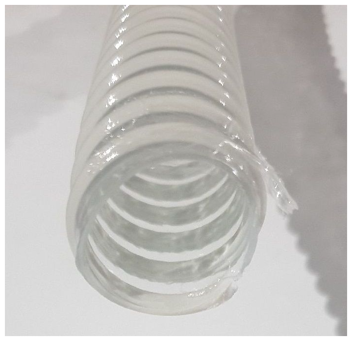 Шланг ПВХ ТИП-3 1"(диаметр 25 мм.) спиральный слабонапорный морозостойкий (10 метров) (Белый) - фотография № 1