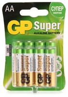 Батарейка GP Super Alkaline AA 4 шт блистер