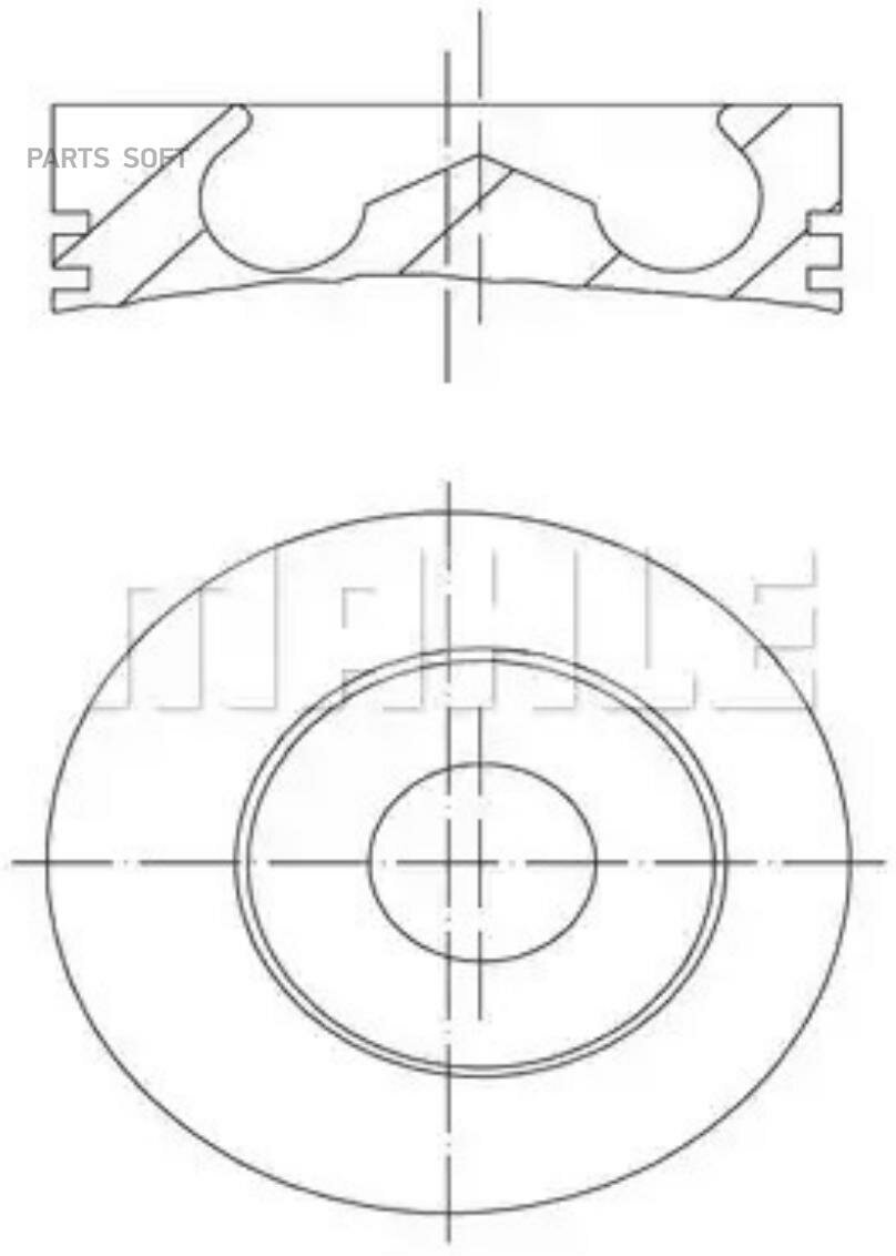 MAHLE 1019602 Поршнекомпект Deutz BF4M/6M