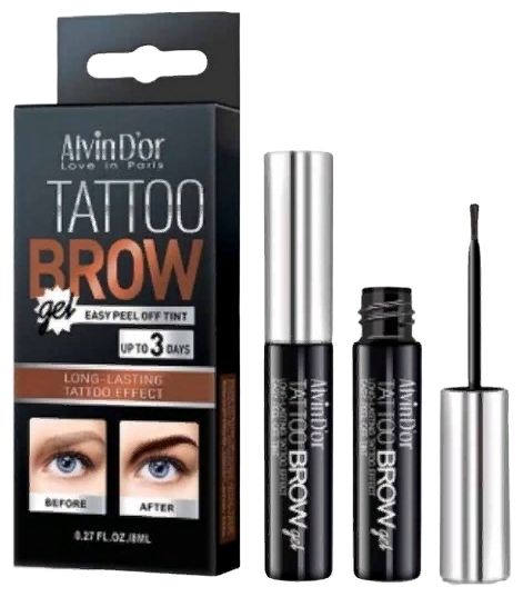 Alvin Dor Тинт для бровей Tattoo Brow Gel, оттенок 01 chocolate brown