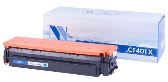 Тонер-картридж NV Print CF401X Cyan для Нewlett-Packard LaserJet Color Pro M252dw/M252n/M274n/M277dw/M277n (2300k)