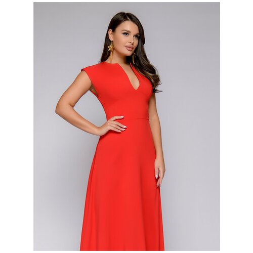 Платье 1001dress, вечернее, макси, размер 44, красный