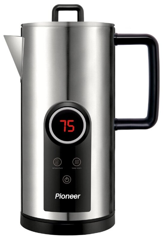 Чайник Pioneer KE575M, 1,7 л, 2200ВТ, серебристый