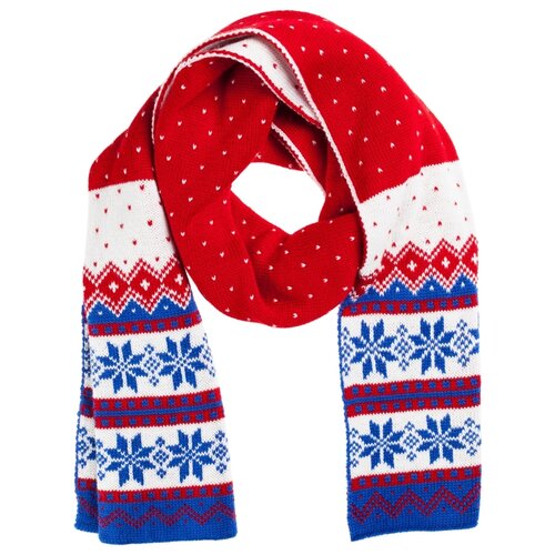 Шарф teplo,30х30 см, красный шарф happy view бежевый с синим