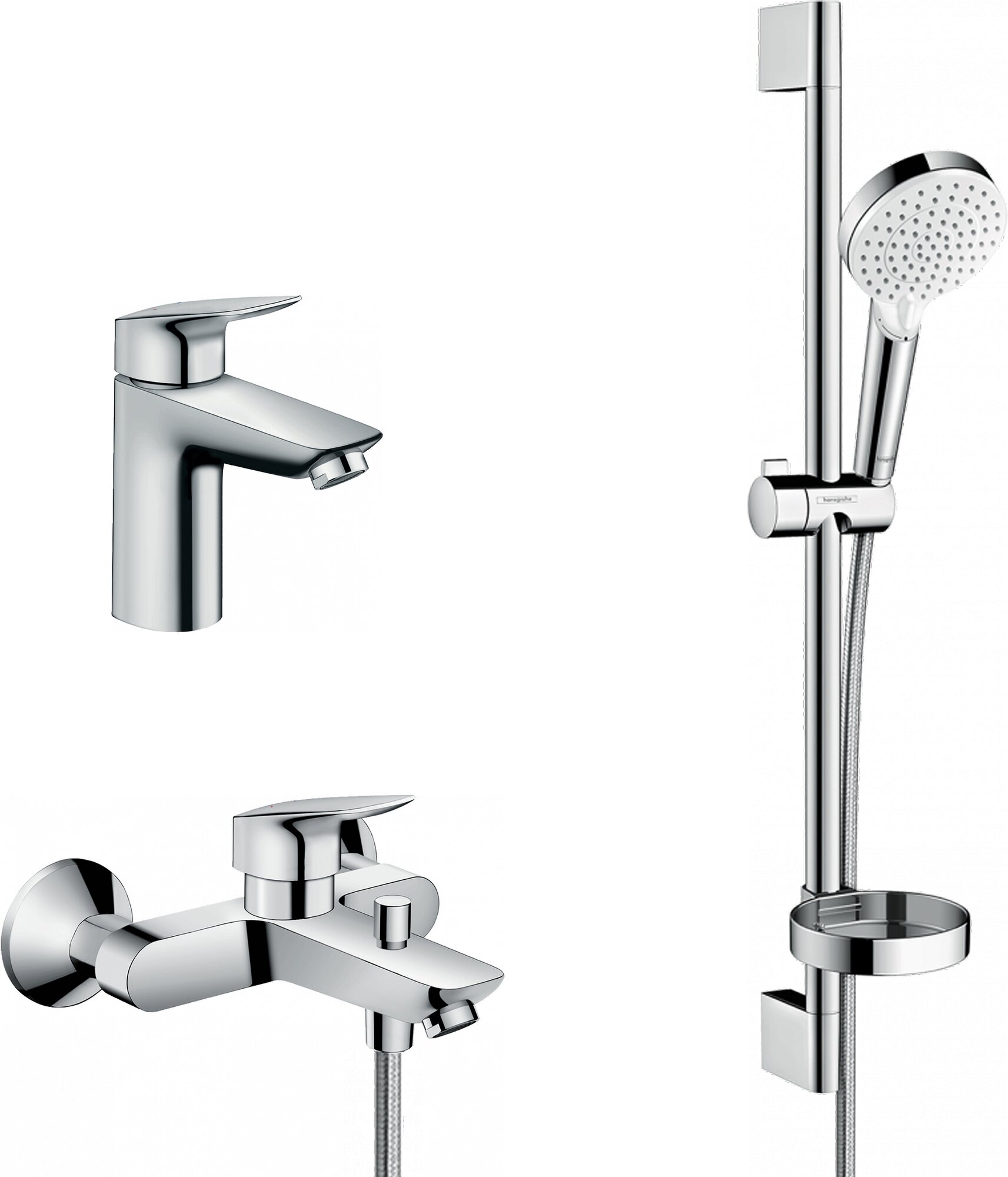 Комплект смесителей Hansgrohe Logis Croma 100 Hit хром