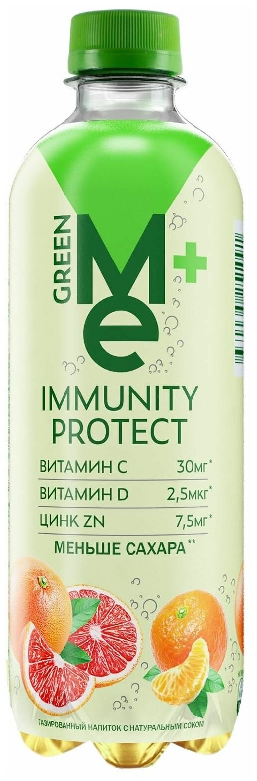 Газированный напиток GreenMe Plus Immunity Protect 0,47л х 12 шт. ПЭТ - фотография № 2