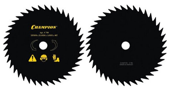 Нож с остроугольными зубцами C5110 CHAMPION 40/255/25,4 (SRM-330ES/SRM-350ES,4605) - фотография № 3