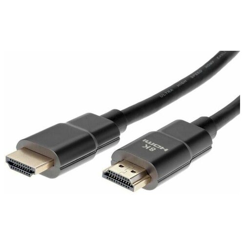 Кабель HDMI 1м VCOM Telecom ACG863-1M круглый черный кабель hdmi 1м vcom telecom acg863 1m круглый черный