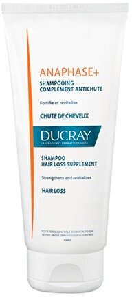 Ducray Anaphase+ / Шампунь стимулирующий для ухода за ослабленными выпадающими волосами, 200 мл