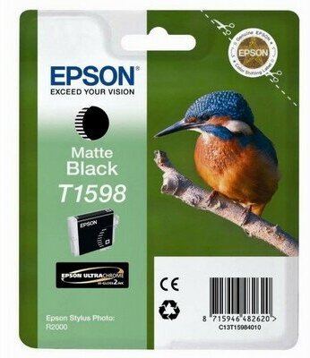 Картридж Epson C13T15984010 T1598 для Stylus Photo R2000 (Matte Black)