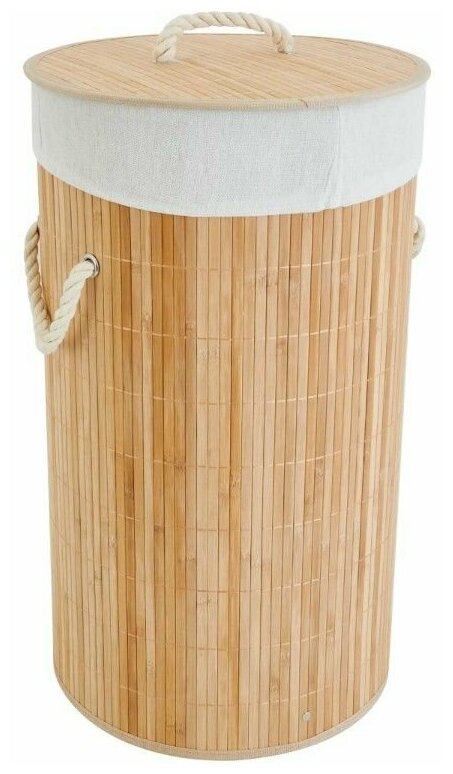 Корзина для белья Sensea Bamboo 60 л цвет бамбук