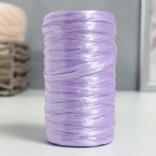 Пряжа - Для вязания мочалок, 100% полипропилен, 300м/75гр, №2-3, цвет сиреневый, 5 шт.