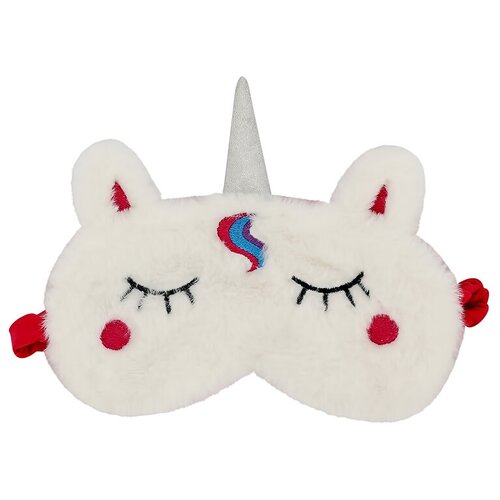 фото Маска для сна miss pinky, 1 шт., белый, красный