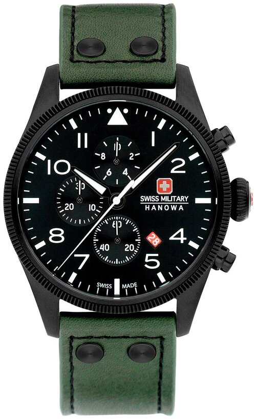 Наручные часы Swiss Military Hanowa Air SMWGC0000430, черный, хаки