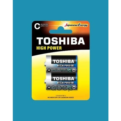 Батарейка Lr14 Щелочная (Alkaline) High Power C 1.5V 2 Шт. Блистер TOSHIBA арт. LR14GCPBP2 energizer lr14 bc2 батарейка c lr14 1 5v блистер 2шт цена за 1шт alkaline max energizer