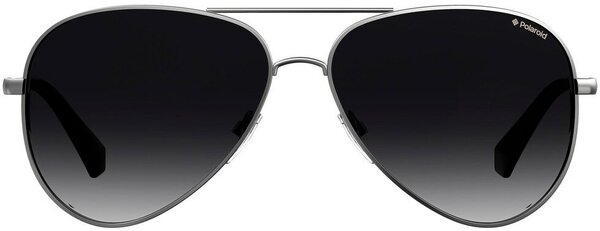 Солнцезащитные очки Polaroid, авиаторы, оправа: металл, поляризационные, градиентные, с защитой от УФ