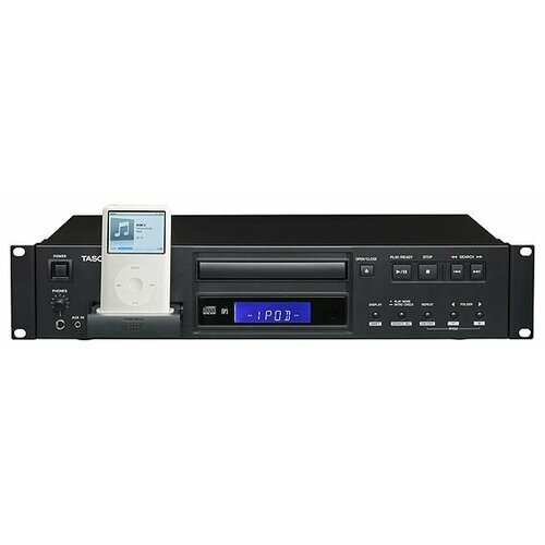 Tascam CD-200i CD плеер Wav/MP3/2 с доком для iPod’а и дополнительным линейным входом