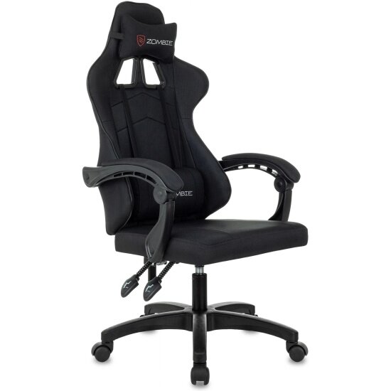 Игровое кресло Zombie Zoom Fabric черный Neo Black крестов. пластик