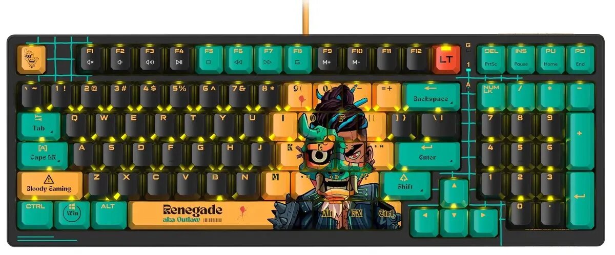 Клавиатура A4Tech Bloody AT98 Proxy Boom механическая бежевый/красный USB for gamer LED (AT98) — фото 1
