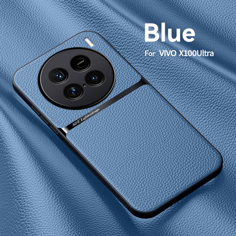 Подходит для VIVO X100 Ultra/Виво X100 ультра Чехлы для телефонов, защитой камеры и противоударным кожаный, X100 ультра, подставка, soft touch,360° Полная защита, резина, пластик, силикон, защита камеры