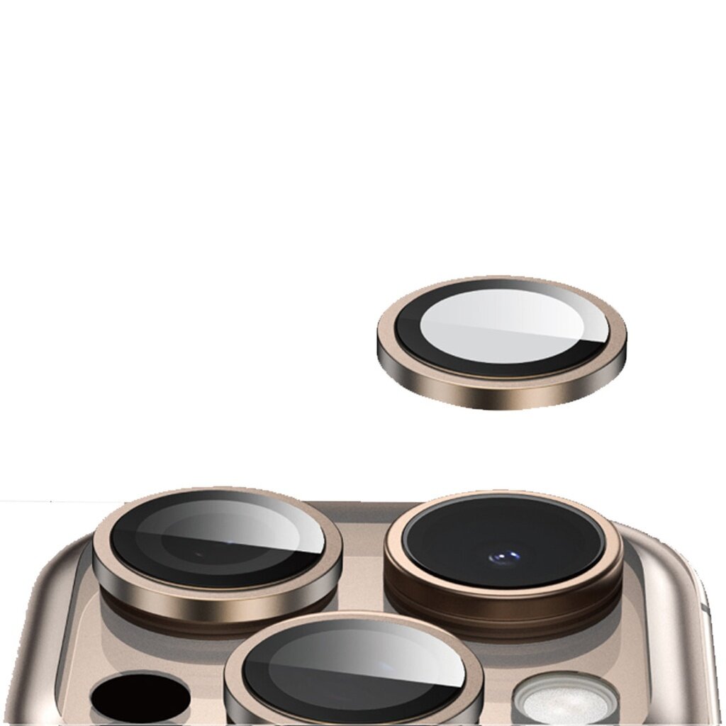 Защитное стекло камеры GreenLion IPhone 16 Pro/16 Pro Max Desert Titanium — фото 1