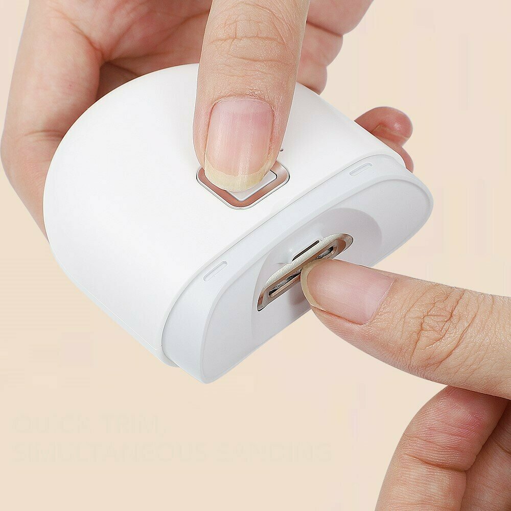 Триммер Electric Nail Clipper D603 для стрижки ногтей, с подсветкой, 2 скорости
