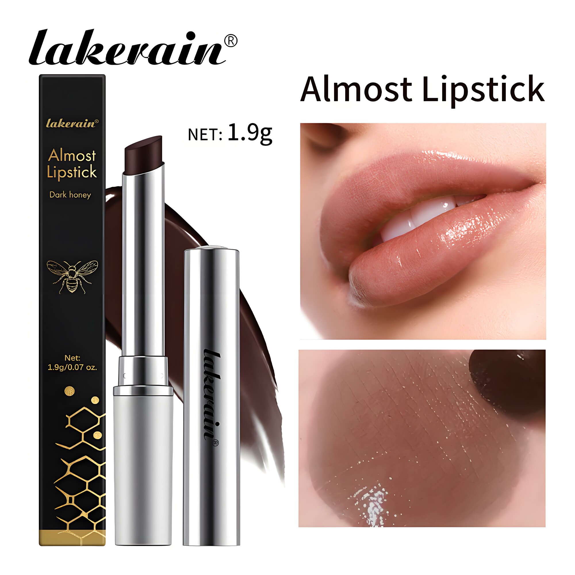 Clinique Помада для губ Almost Lipstick, Black Honey, 1,9 г увлажняющий, питательный, улучшающий цвет лица