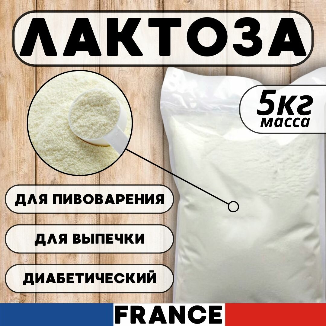 Лактоза 5 кг, сахар молочный пищевой, Франция фото