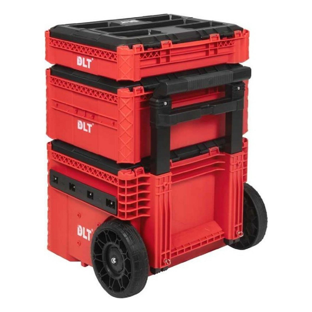 Ящик для инструмента DLT серия RED PRO №1 dlt, (кейс №5, кейс №4, кейс-тележка №2) — фото 1