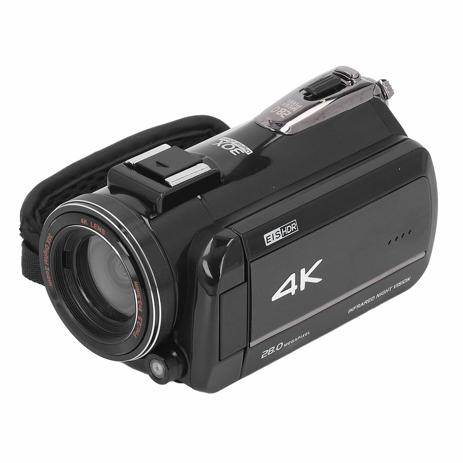4K Видео Камера, 28MP, 3,0-дюймовый Сенсорный Экран, 30X Умный Зум, Портативная Цифровая Камера с АнтиТряской